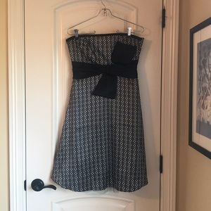 Strapless A-line homecoming dress